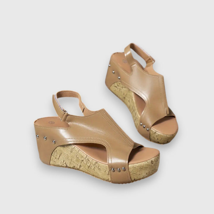 Mia – Vintage Plateau-Sandale