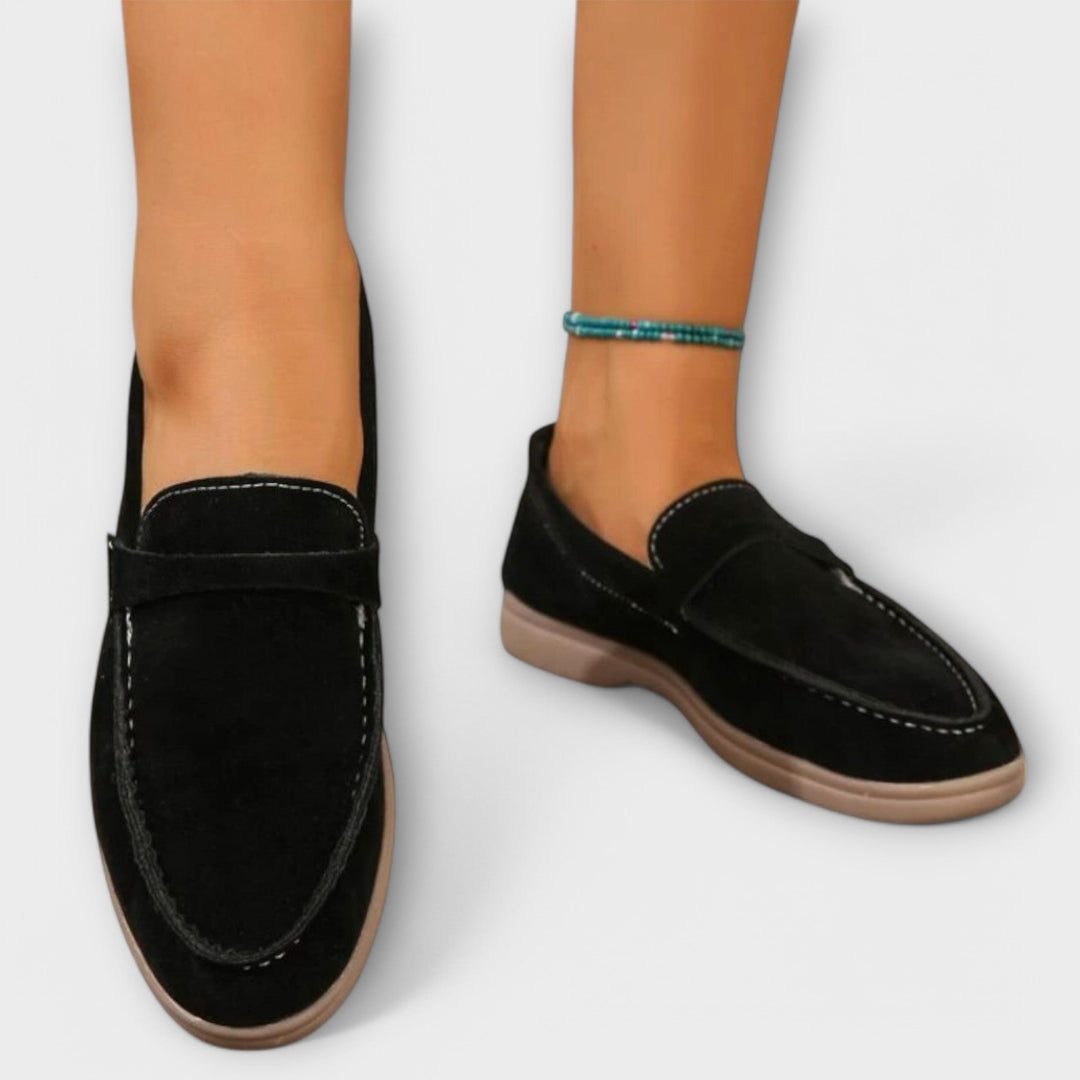 Eleganti Damen-Wildleder-Loafer