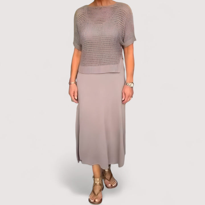 Elina | Sommerkleid mit Strickoberteil