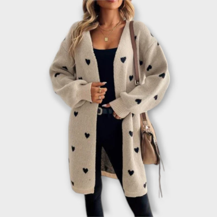 Julia - E Cardigan mit Herzmuster