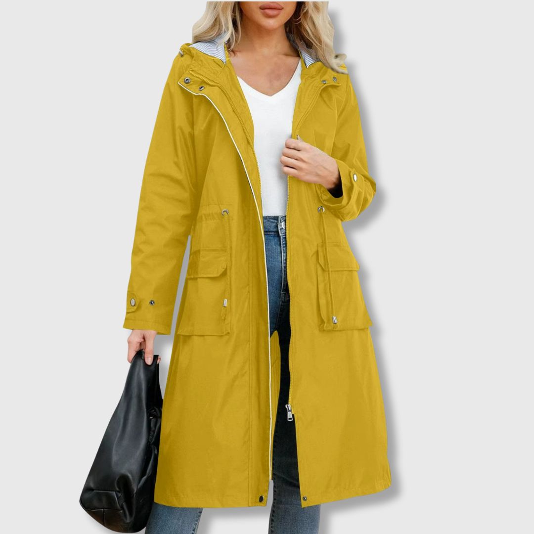 Julia | Schicker Trenchcoat mit Kapuze