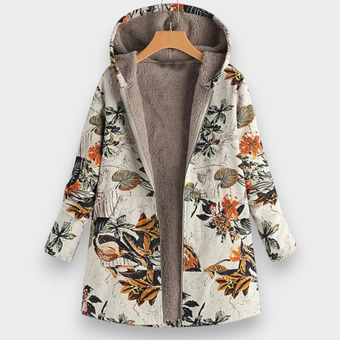 Pia | Stylische Fleecejacke mit Blumenmuster
