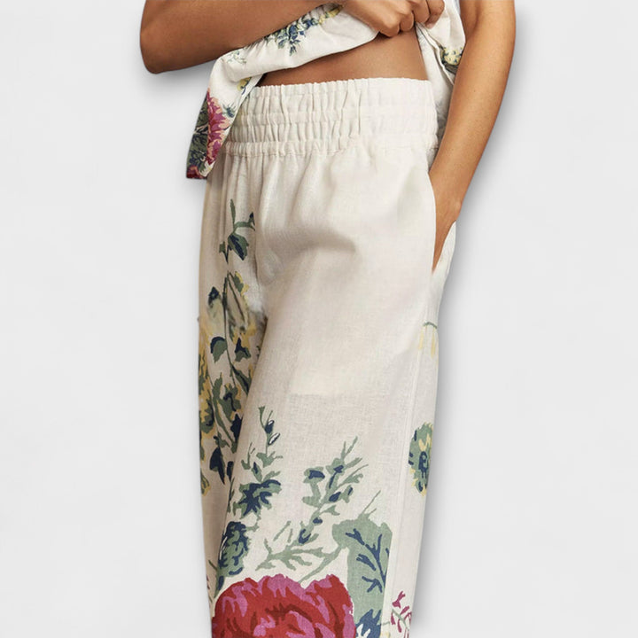 Indigo - Sommer Blüememuster Set