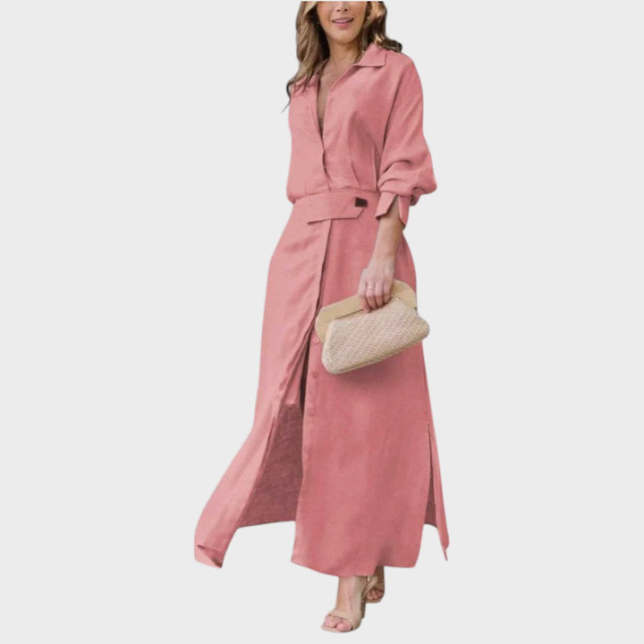 Nina | Elegants Maxi-Chleid mit V-Ausschnitt