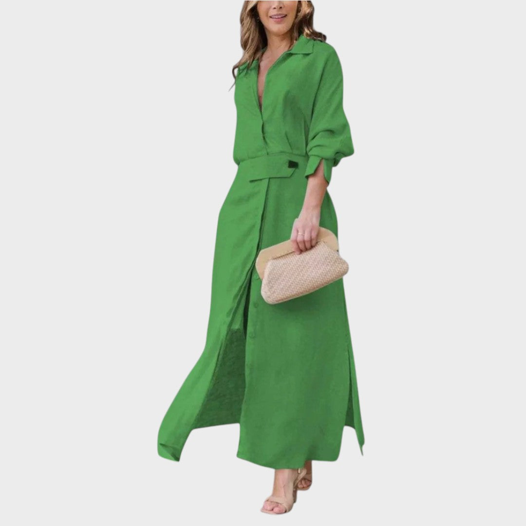 Nina | Elegants Maxi-Chleid mit V-Ausschnitt