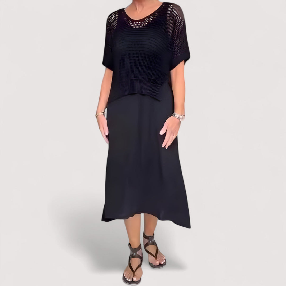 Elina | Sommerkleid mit Strickoberteil