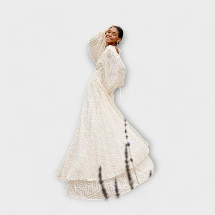 Elsa - Créme Maxichleid vo Allegory