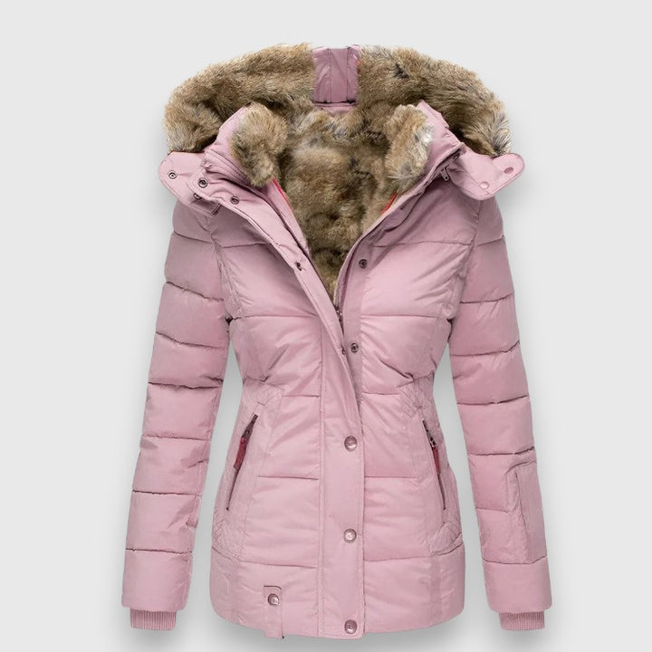 Gretchen I Pufferjacke mit Kapuze und schmaler Passform