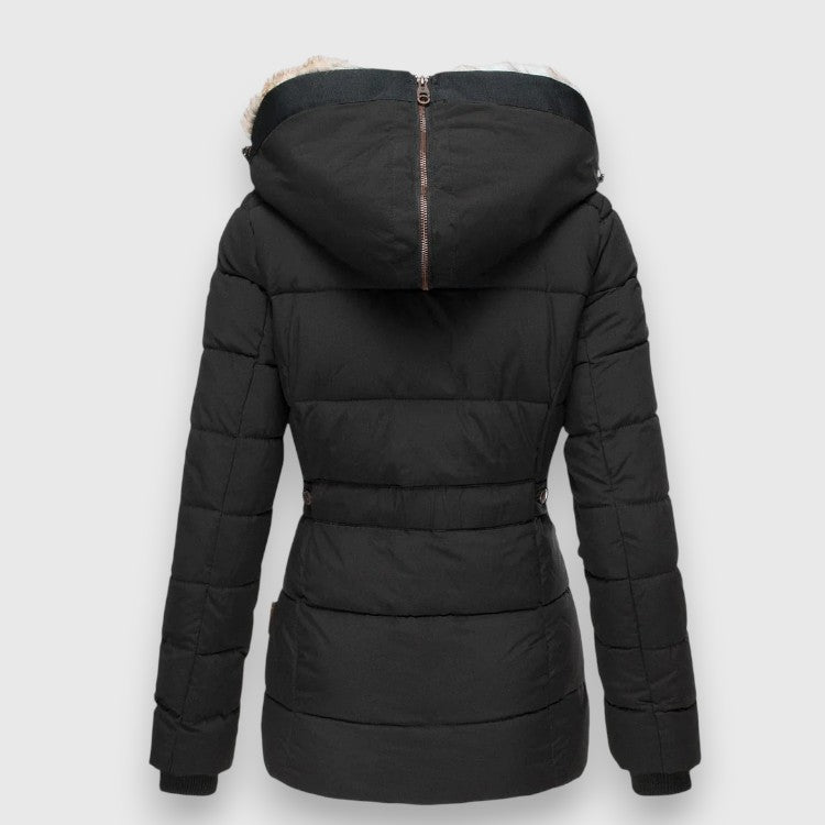 Gretchen I Pufferjacke mit Kapuze und schmaler Passform
