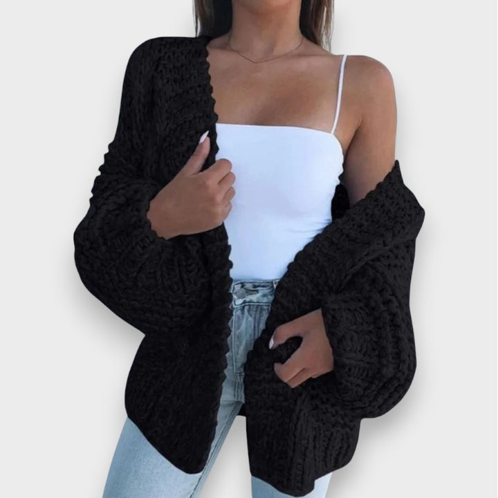Claudia | Groben Strick Relaxed Cardigan