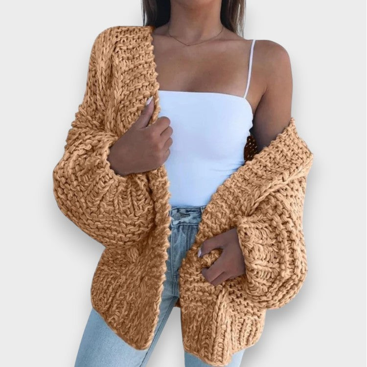 Claudia | Groben Strick Relaxed Cardigan