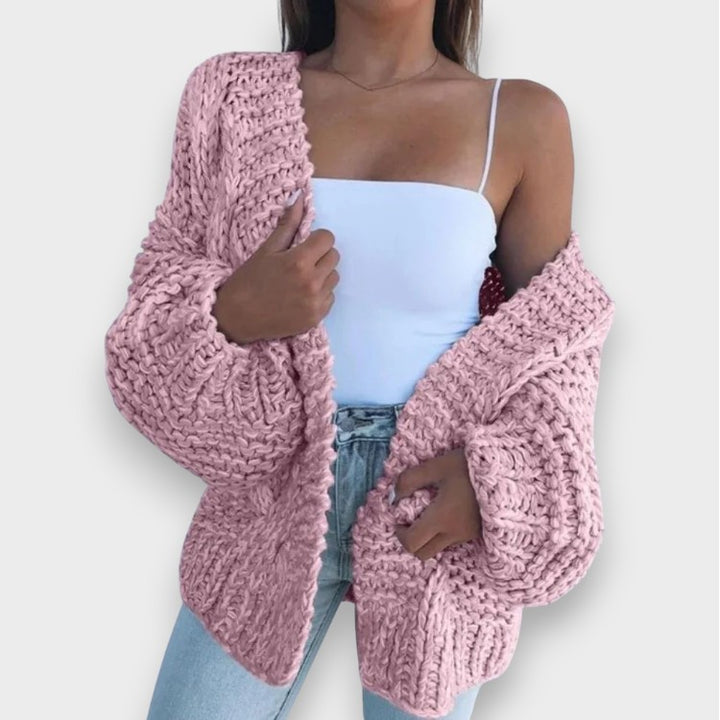 Claudia | Groben Strick Relaxed Cardigan