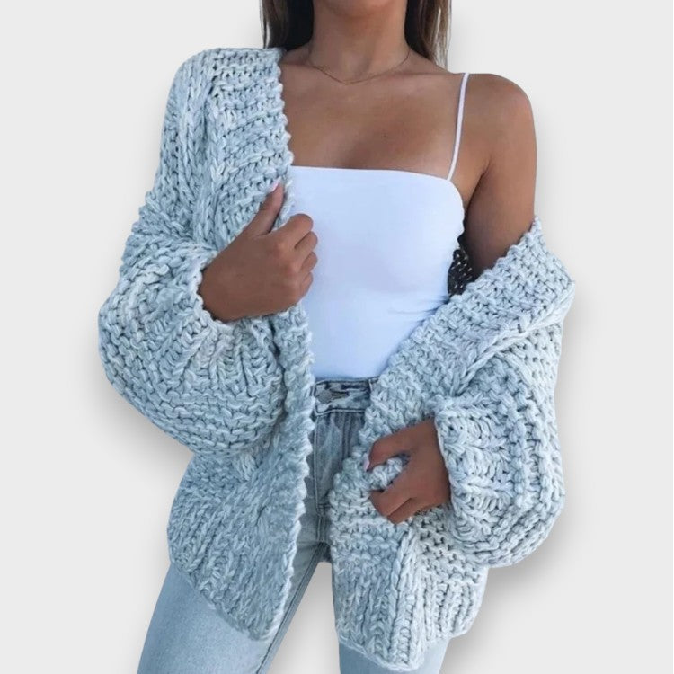 Claudia | Groben Strick Relaxed Cardigan