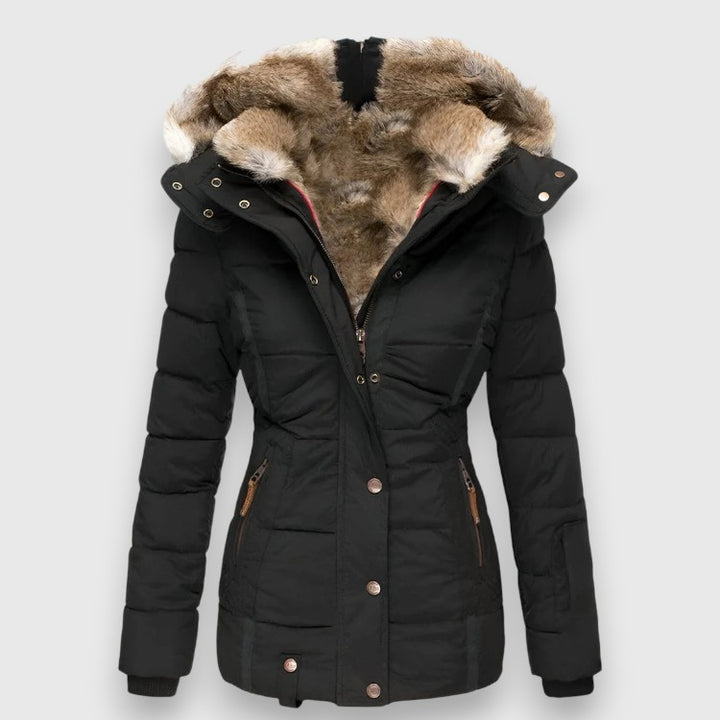 Gretchen I Pufferjacke mit Kapuze und schmaler Passform