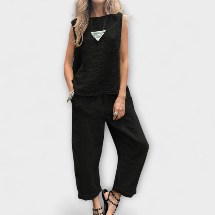 Jennifer - gmüetlichs Baumwolle-Leinen Outfit