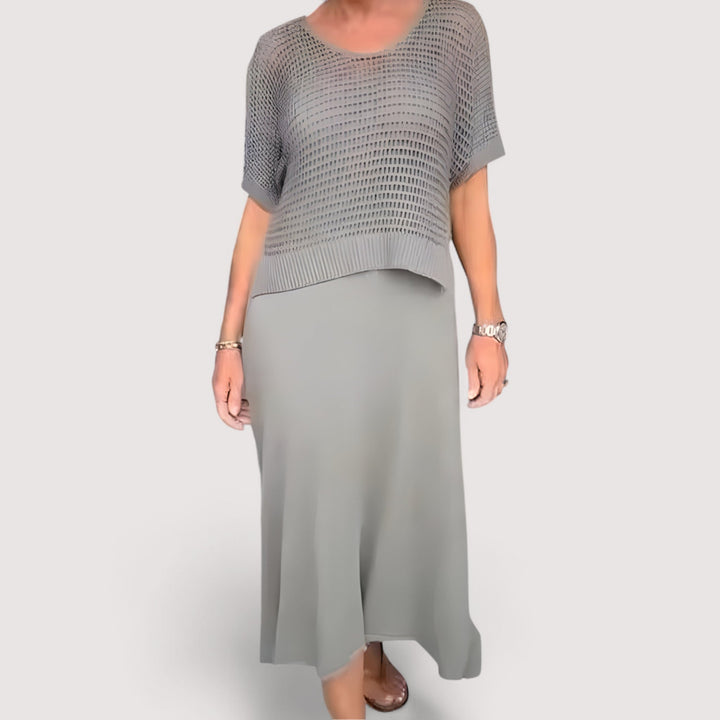 Elina | Sommerkleid mit Strickoberteil