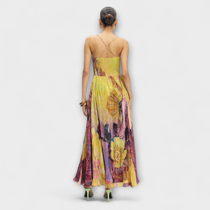 Kiara - Maxichleid mit lebhaftem Ikat-Print