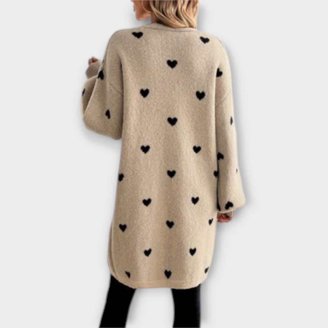 Julia - E Cardigan mit Herzmuster