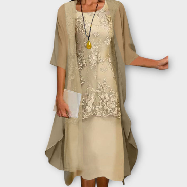 Marilla - Elegants zweiteiligs Chiffonchleid