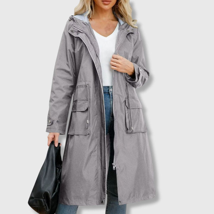 Julia | Schicker Trenchcoat mit Kapuze