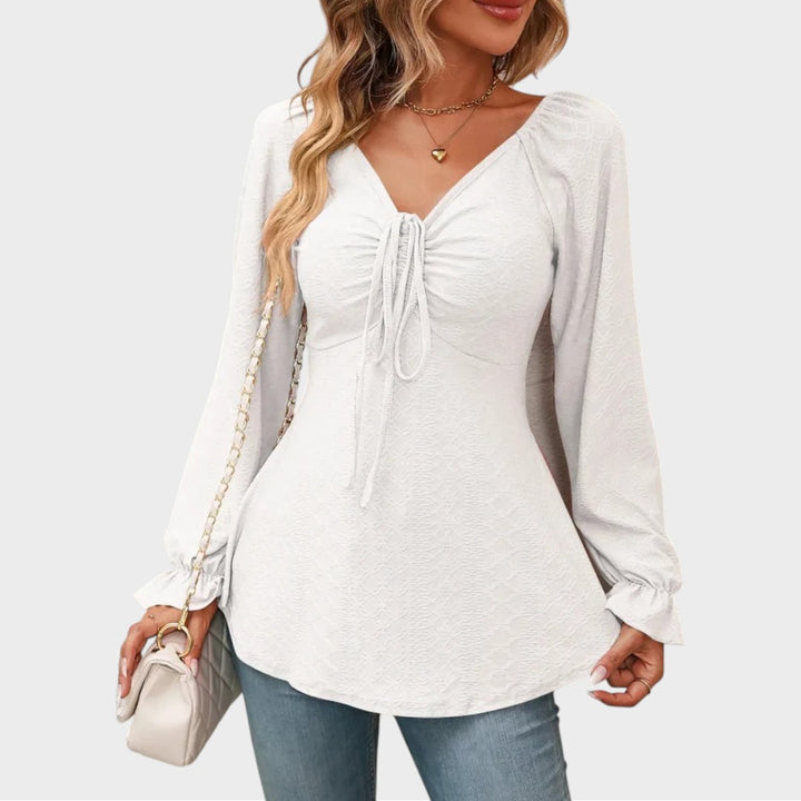 Melina | Bluse mit Schnürzug