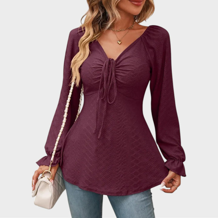 Melina | Bluse mit Schnürzug
