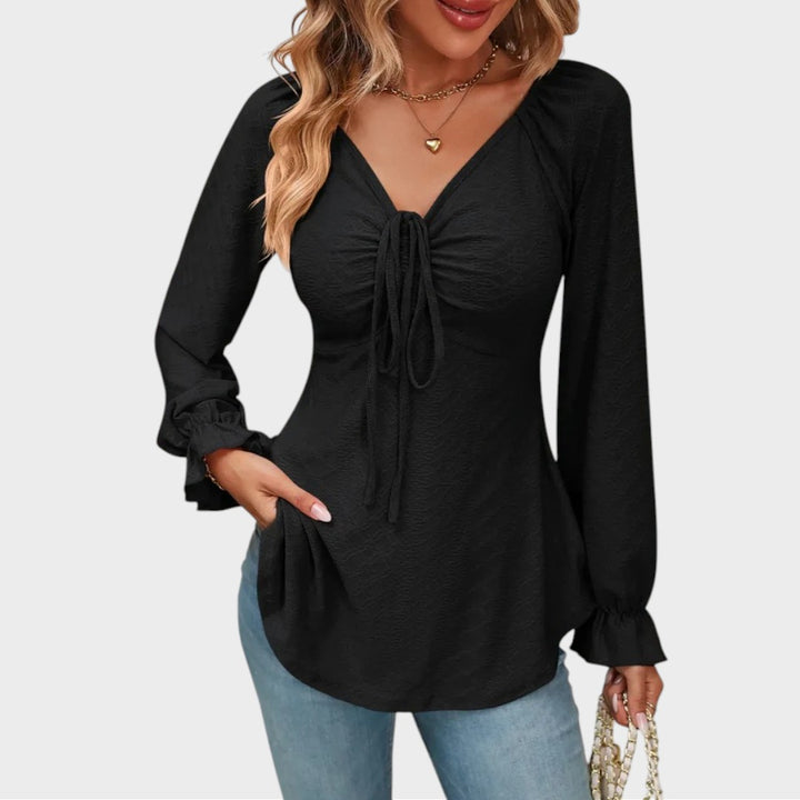 Melina | Bluse mit Schnürzug