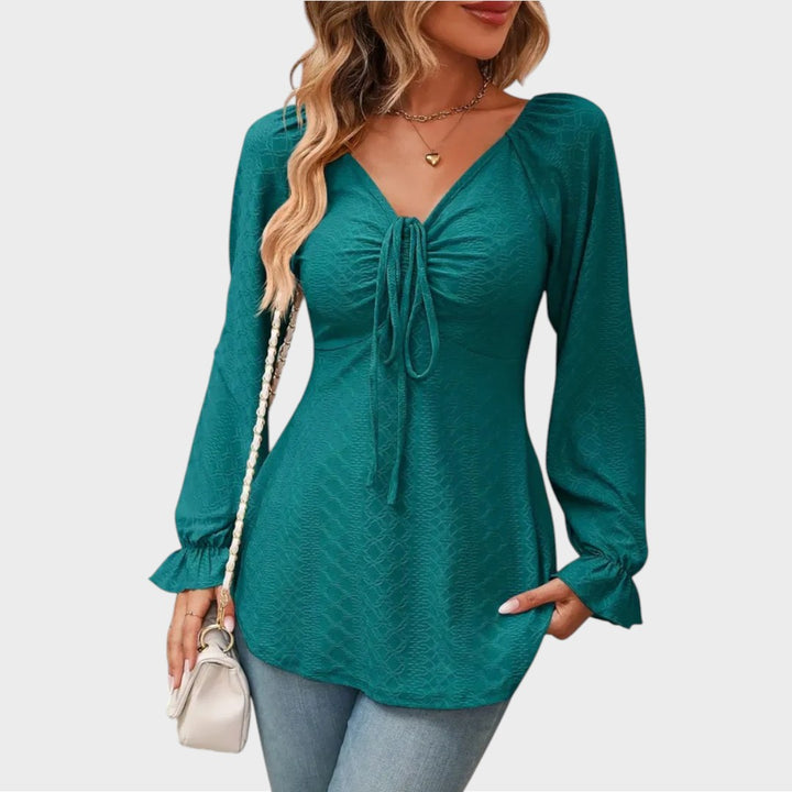 Melina | Bluse mit Schnürzug
