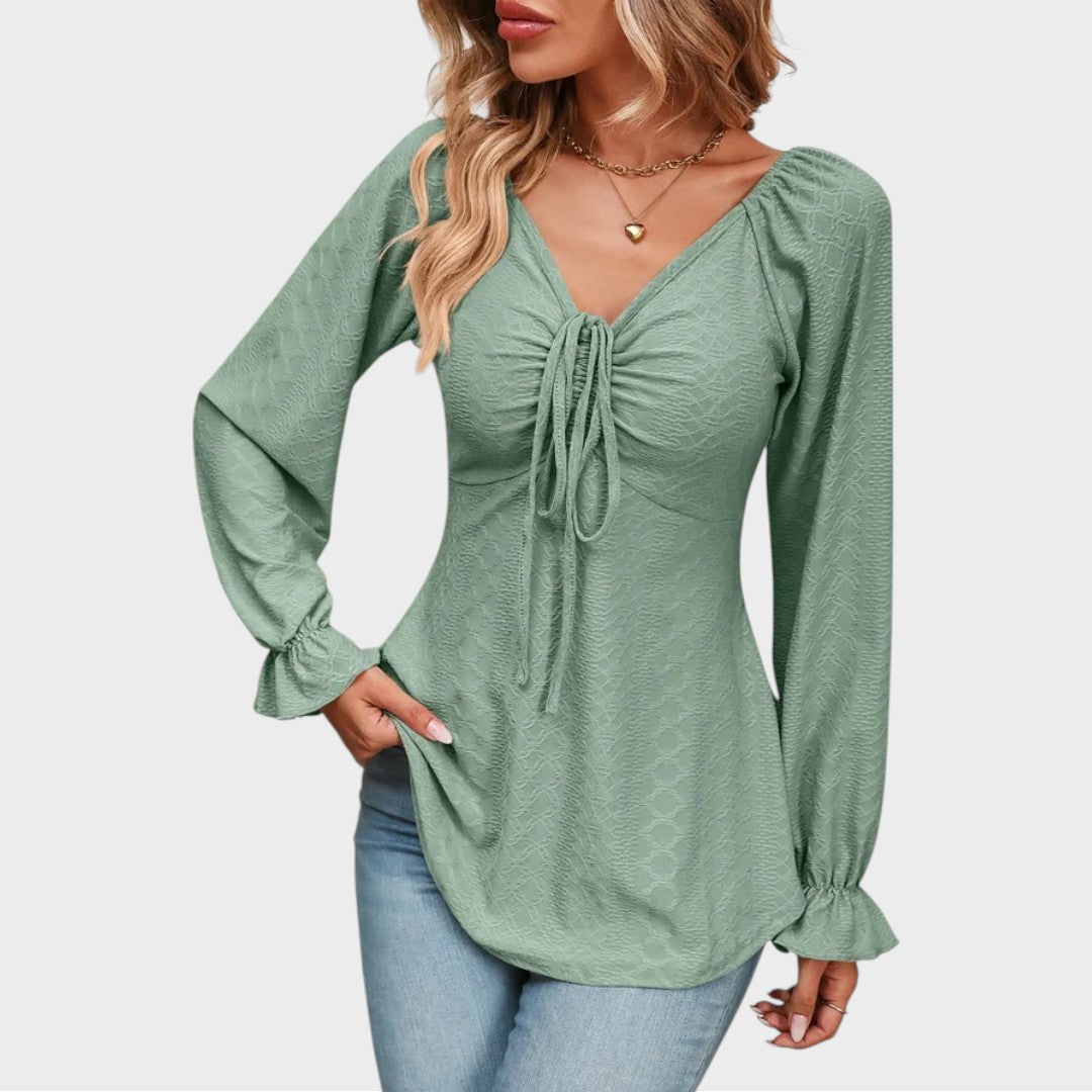 Melina | Bluse mit Schnürzug