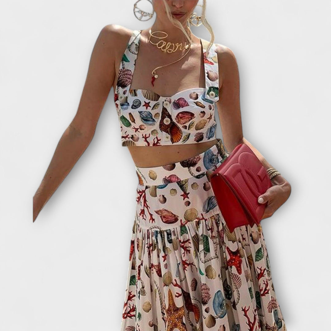 Heather - Schickes zwei-teiligs Rock-Set