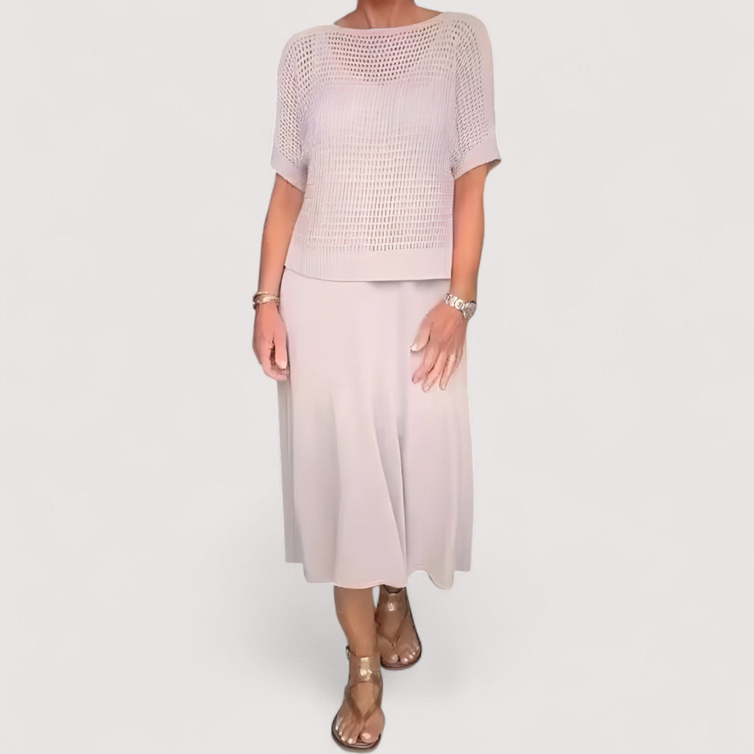 Elina | Sommerkleid mit Strickoberteil