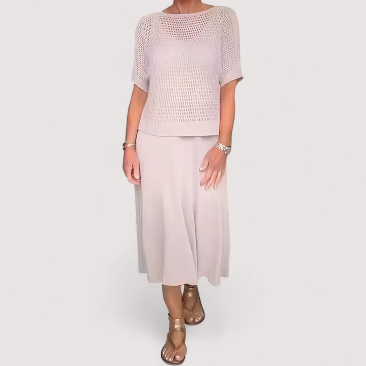 Elina | Sommerkleid mit Strickoberteil