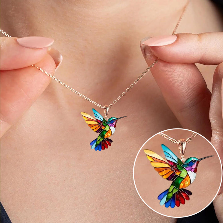 Vivian | Multicolor Kolibri Kette