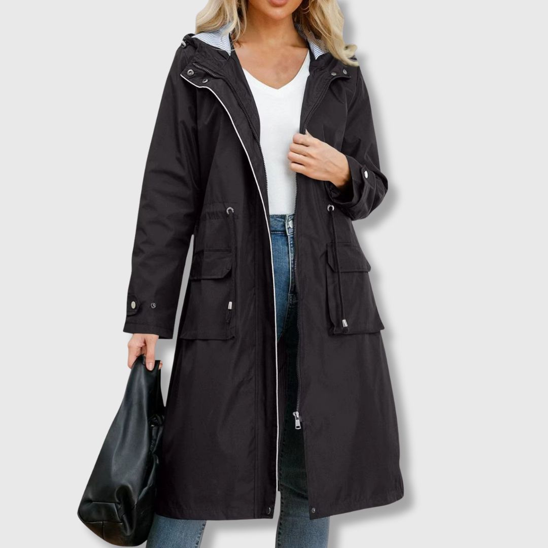 Julia | Schicker Trenchcoat mit Kapuze