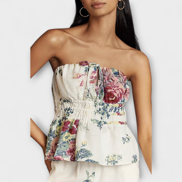 Indigo - Sommer Blüememuster Set