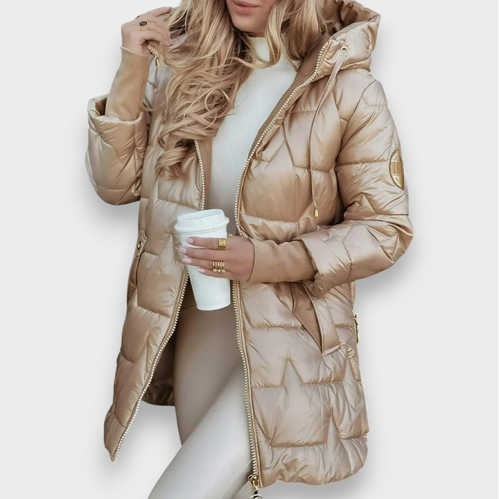 Stella | Eleganter Wintermantel mit Kapuze