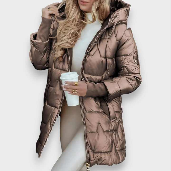 Stella | Eleganter Wintermantel mit Kapuze