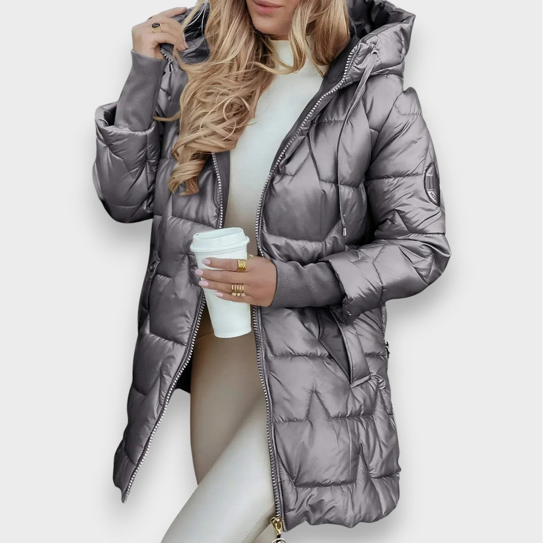Stella | Eleganter Wintermantel mit Kapuze
