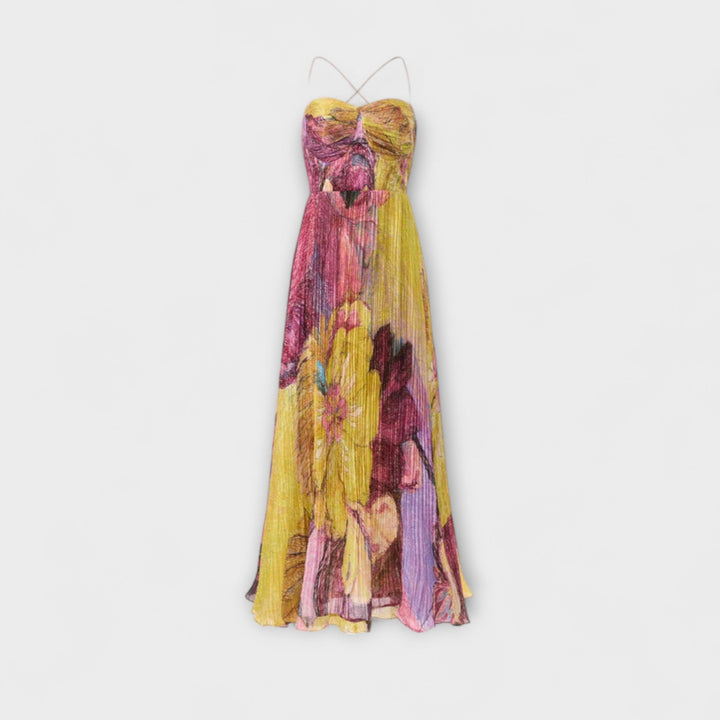 Kiara - Maxichleid mit lebhaftem Ikat-Print