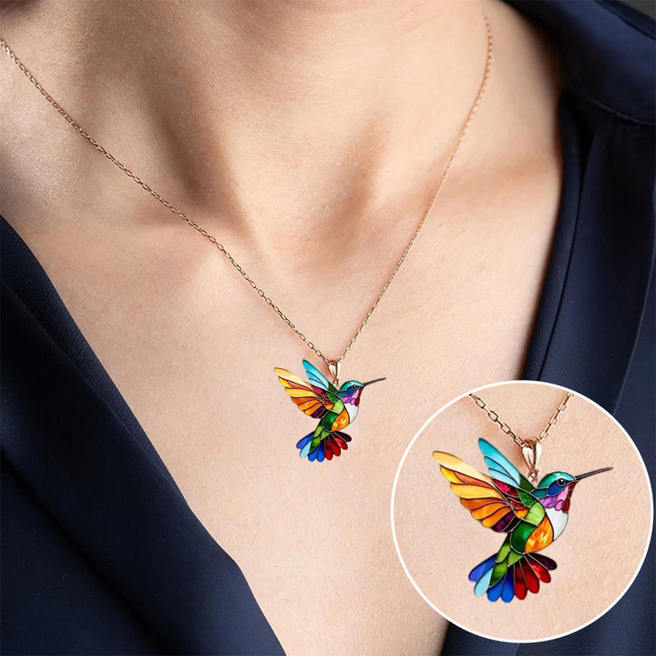Vivian | Multicolor Kolibri Kette