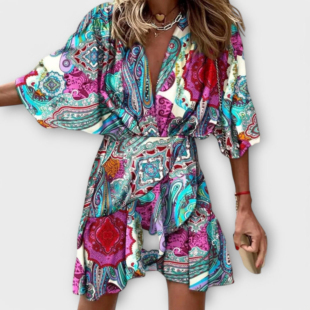 Georgie - Stylischs Summerchleid mit Fledermausärmel