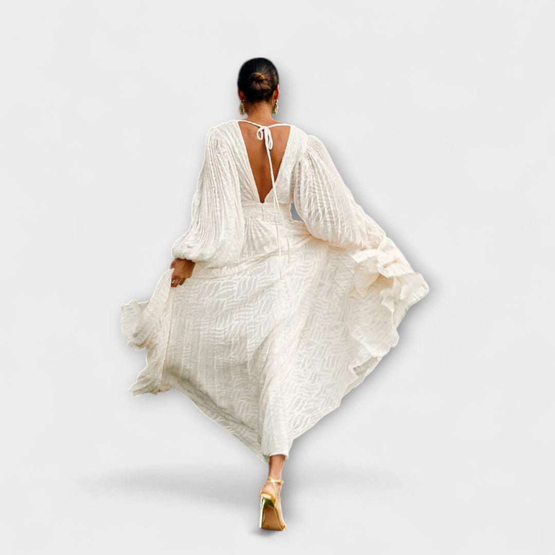 Elsa - Créme Maxichleid vo Allegory