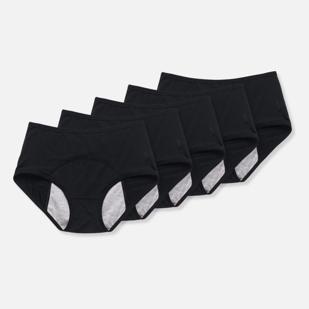 Komfortabli, auslaufsicheri Menstruationsunterwäsche für Fraue