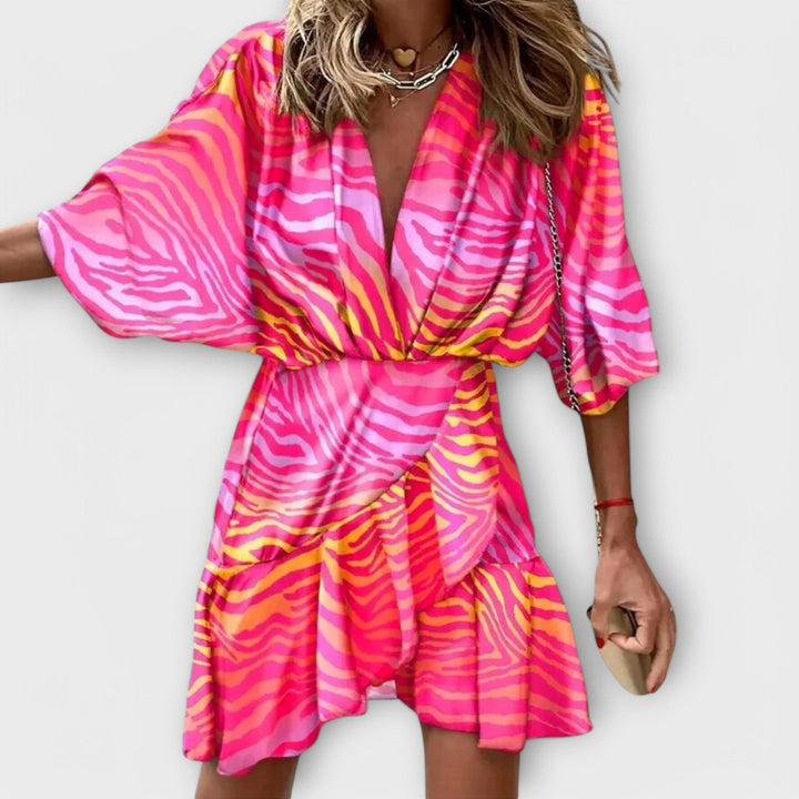 Georgie - Stylischs Summerchleid mit Fledermausärmel