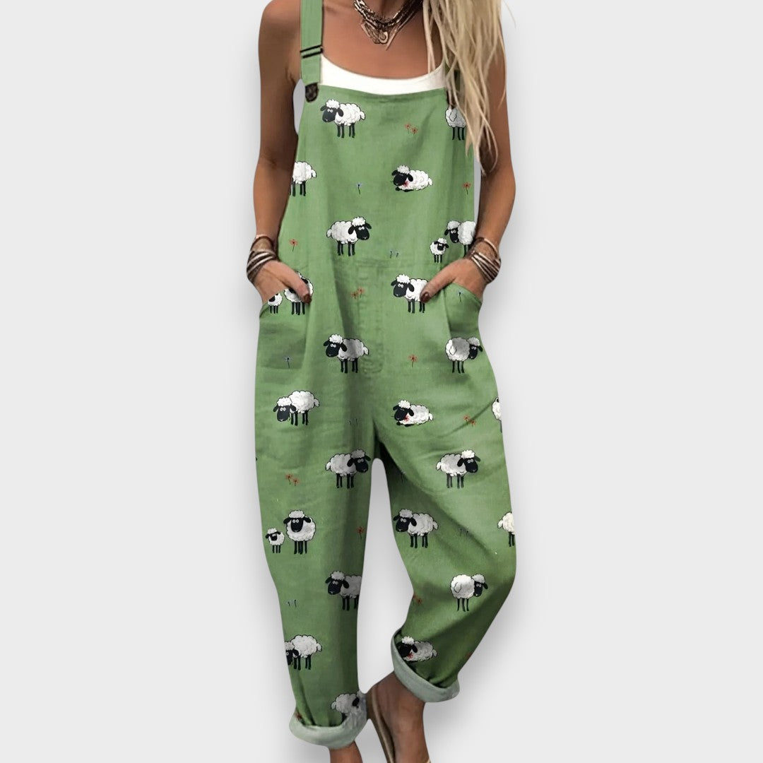 Bertha | Bequemer und eleganter Overall mit lockerem Schnitt