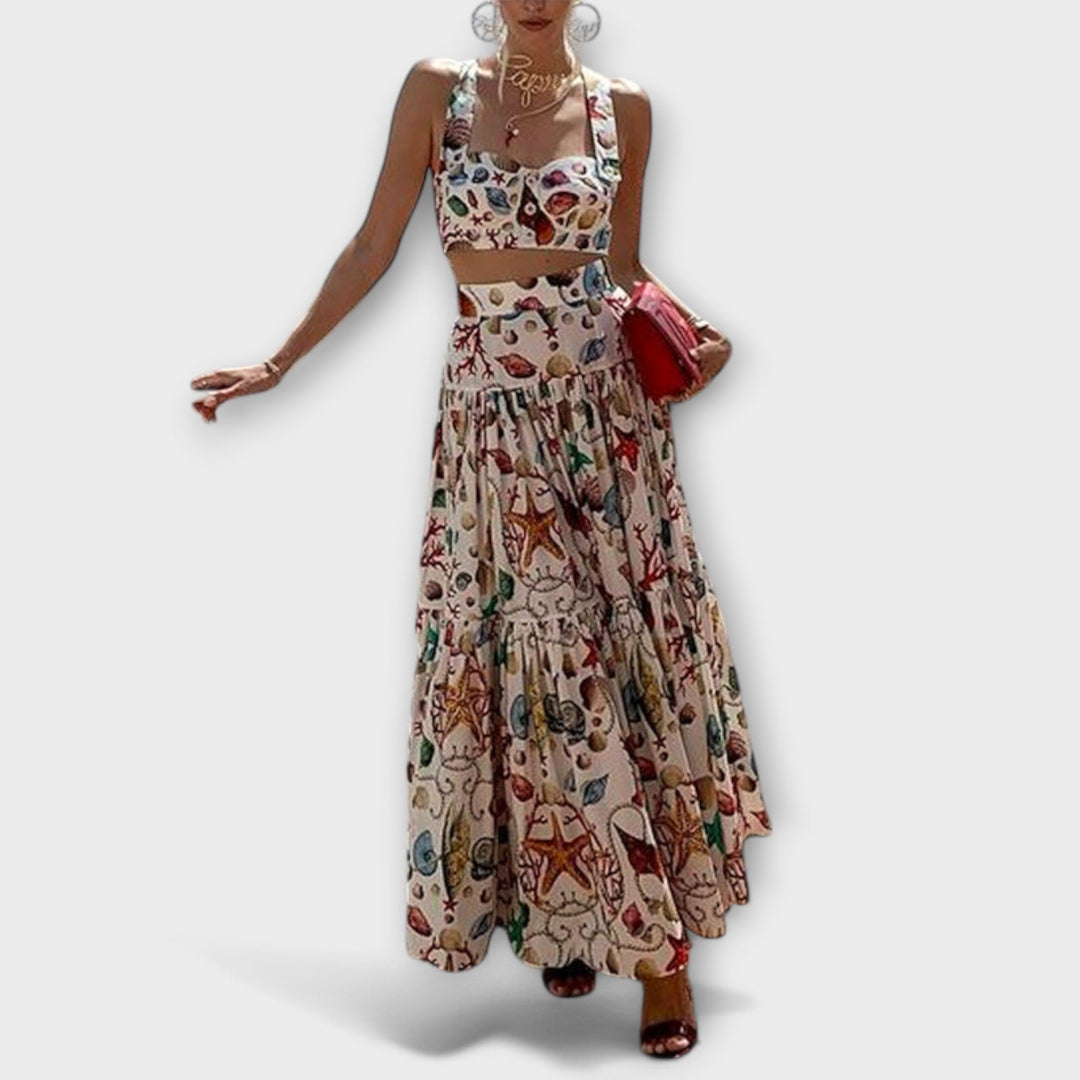 Heather - Schickes zwei-teiligs Rock-Set