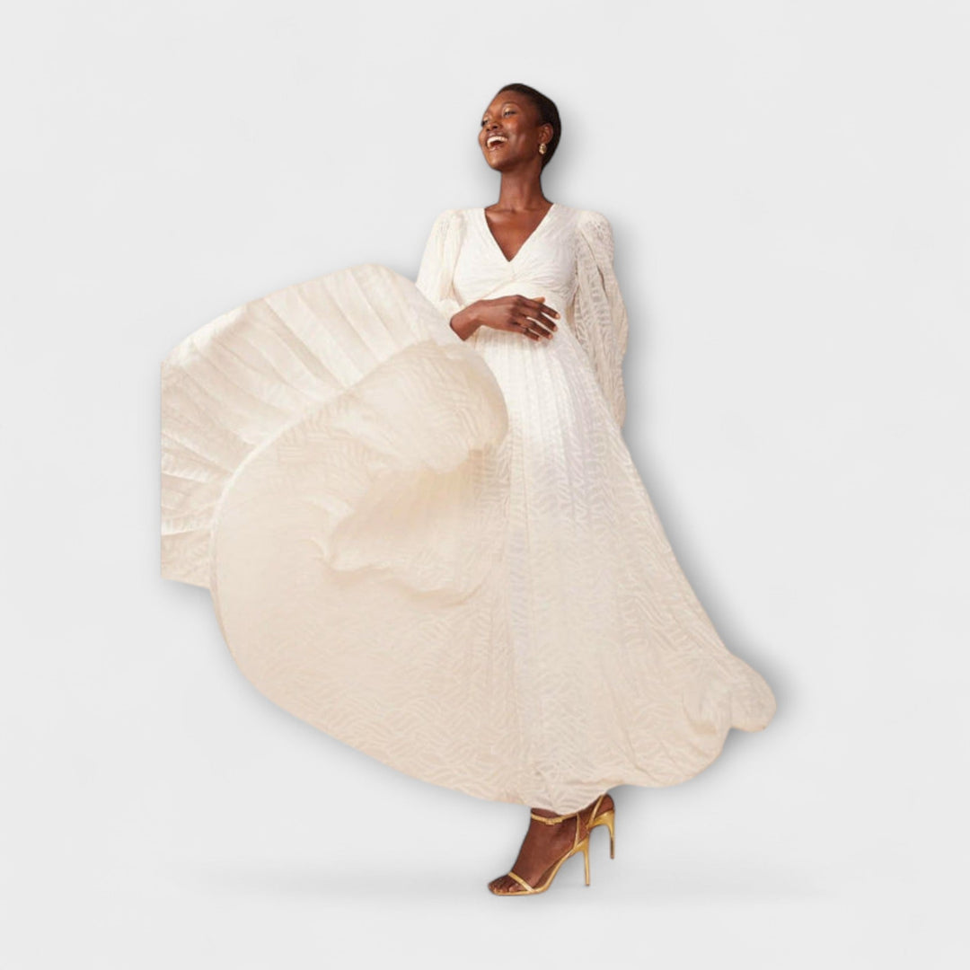 Elsa - Créme Maxichleid vo Allegory