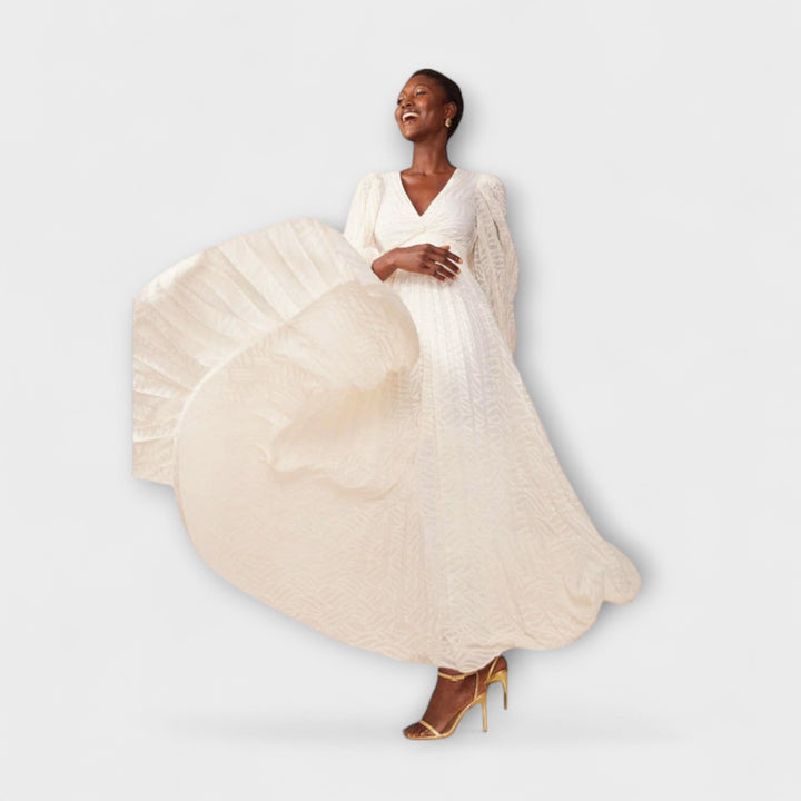 Elsa - Créme Maxichleid vo Allegory