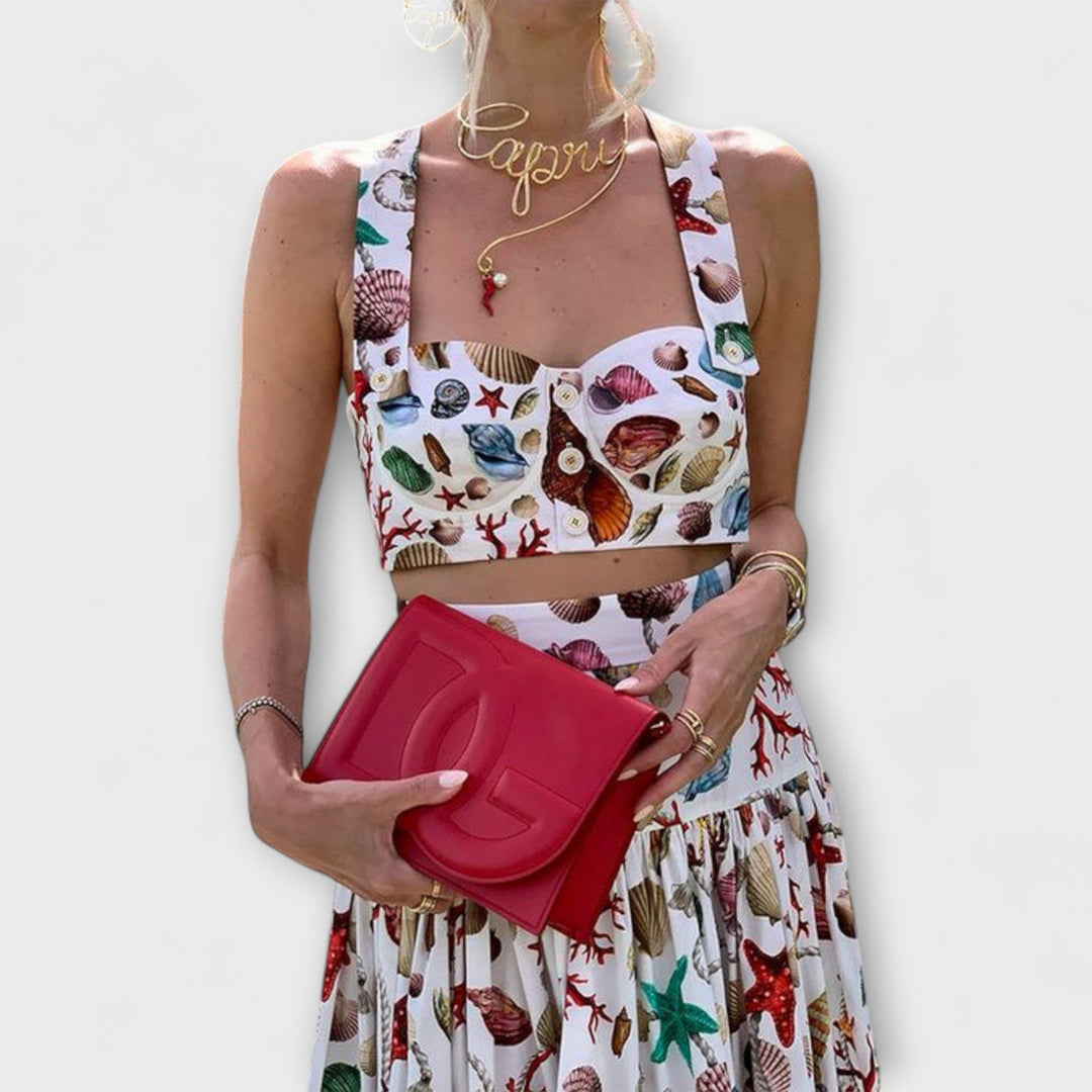 Heather - Schickes zwei-teiligs Rock-Set