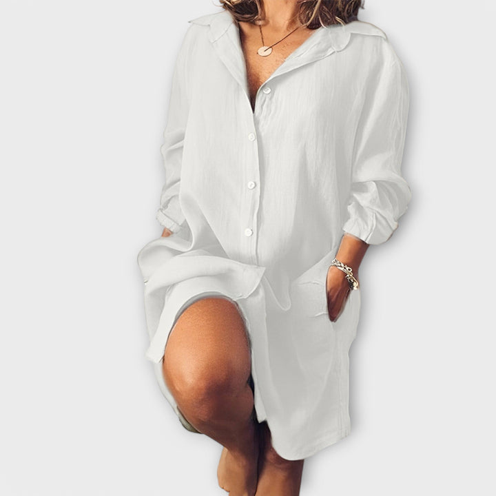 Lässig-i Leinebluus für dä Alltag